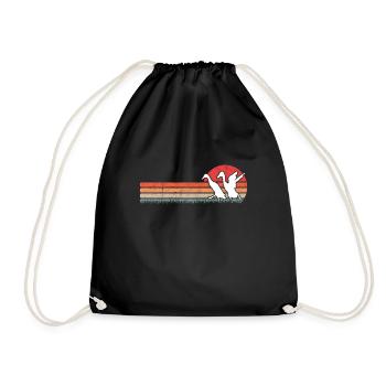 Indian Running Duck Retro Bottle Duck Vintage - Sac de sport léger - noir - Devant