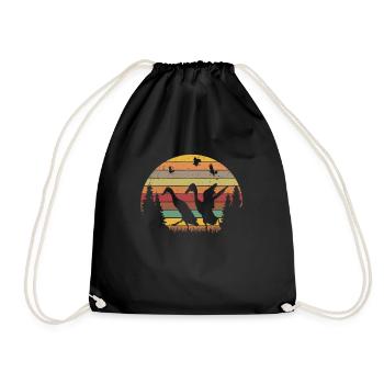 Indian Running Duck Retro Bottle Duck Vintage - Sac de sport léger - noir - Devant