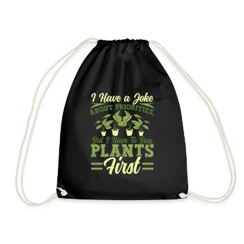 Plant Lovers Gardening Garden Gardeners - Drawstring Bag - black - Front
