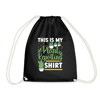 Plant Lovers Gardening Garden Gardeners - Drawstring Bag - black - Front