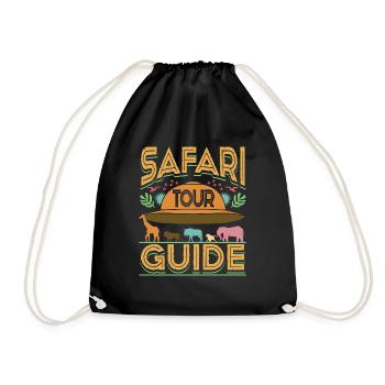 Safari Tour Guide - Turnbeutel - Schwarz - Vorne