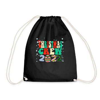Christmas PJs Family Christmas Crew - Xmas 2022 - Drawstring Bag - black - Front