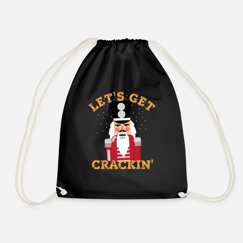 Lets get Crackin' - Turnbeutel - Schwarz