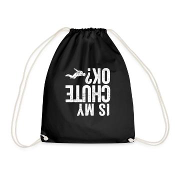 Drôle de saut en parachute de base jumpers Parachute Jump est - Sac de sport léger - noir - Devant