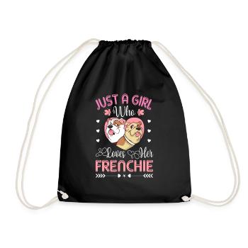 Une seule fille qui a son Français - Sac de sport léger - noir - Devant