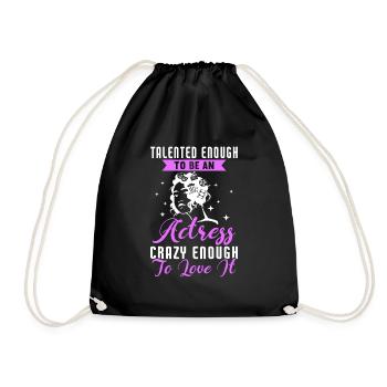 Actress Drama Broadway Musical Theater - Drawstring Bag - black - Front