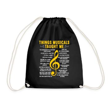 Schauspielerin Drama Broadway Musical Theater - Turnbeutel - Schwarz - Vorne