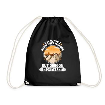 Oregon Is On My List Mountain Hiking Summit Hiker - Turnbeutel - Schwarz - Vorne