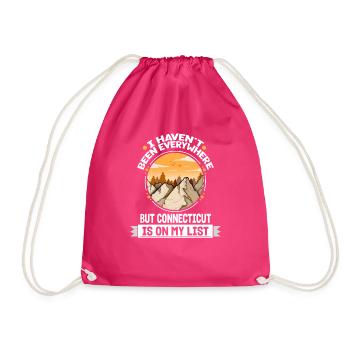 Le Connecticut est sur ma liste Sommet de randonnée en montagne - Sac de sport léger - fuchsia - Devant