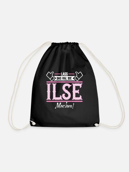 Ilse Geschenkidee Geschenk Geburtstag - Turnbeutel - Schwarz
