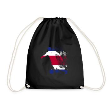 National team Costa Rica Football World Cup - Drawstring Bag - black - Front