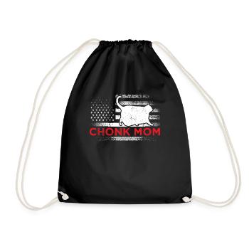 Chonk Meme Cat Chonk Mama - Sac de sport léger - noir - Devant