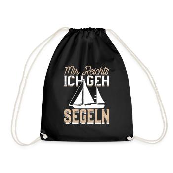 Mir Reichts ich gehe Segeln Helgoland design - Turnbeutel - Schwarz - Vorne
