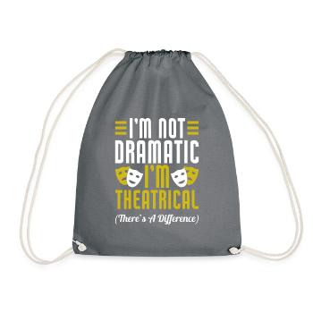 Actrice, Drame, Broadway, Comédie musicale - Sac de sport léger - gris - Devant