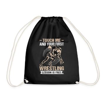 Lutte Lutte Lutteur Lutteur Cadeau de lutteur - Sac de sport léger - noir - Devant