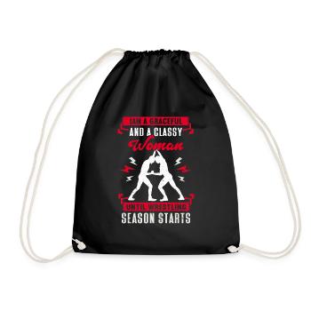 Wrestling Wrestling Wrestler Wrestler Gift - Drawstring Bag - black - Front