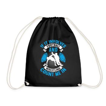 Wrestling Wrestling Wrestler Wrestler Gift - Drawstring Bag - black - Front