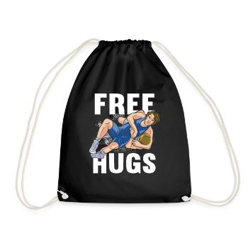 Wrestling Wrestling Wrestler Wrestler Gift - Drawstring Bag - black - Front