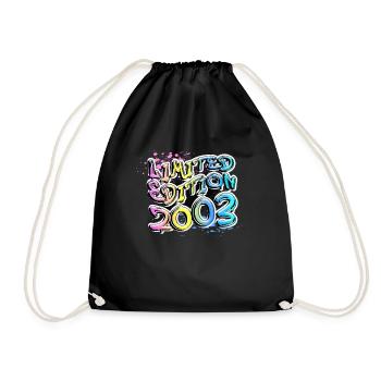 Limited Edition 2003 Graffiti - Drawstring Bag - black - Front