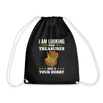 Gold Panning Gold Panning Gold Prospectors Gold Diggers - Drawstring Bag - black - Front