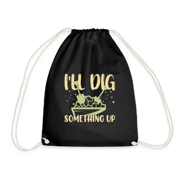 Gold Panning Gold Panning Gold Prospectors Gold Diggers - Drawstring Bag - black - Front