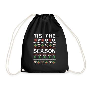 Snow Ugly December Season Ugly Christmas - Drawstring Bag - black - Front