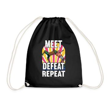Lutte Lutte Lutteur Lutteur Cadeau de lutteur - Sac de sport léger - noir - Devant
