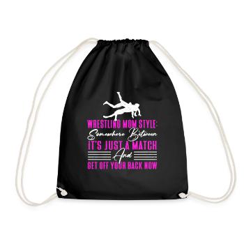 Wrestling Wrestling Wrestler Wrestler Gift - Drawstring Bag - black - Front