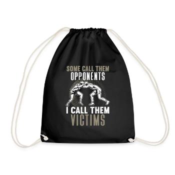 Wrestling Wrestling Wrestler Wrestler Gift - Drawstring Bag - black - Front