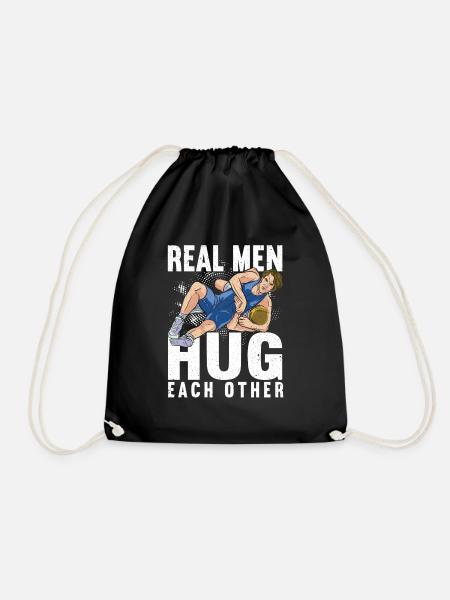 Wrestling Ringen Wrestler Ringer Geschenk - Turnbeutel - Schwarz