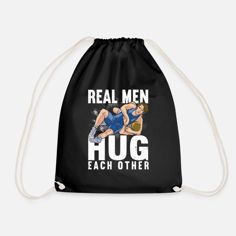 Wrestling Ringen Wrestler Ringer Geschenk - Turnbeutel - Schwarz