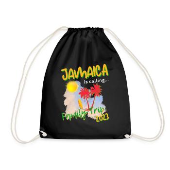 Jamaica is Calling Family Trip 2023 Caribbean - Turnbeutel - Schwarz - Vorne