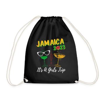 Jamaica 2023 It's A Girls Trip Bachelorette Party - Turnbeutel - Schwarz - Vorne