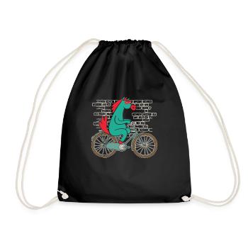 Vélo de sport équestre à cheval - Sac de sport léger - noir - Devant