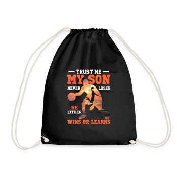 Trust Me My Son - Lovers Basket - Turnbeutel - Schwarz - Vorne