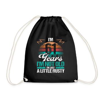 61 Birthday Idea Funny Im not old Humor Year Old61 - Turnbeutel - Schwarz - Vorne