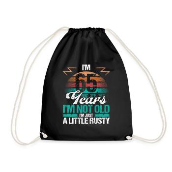 65 Idée d’anniversaire Drôle Je ne suis pas vieux Humour Année - Sac de sport léger - noir - Devant