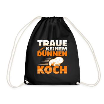 Traue Keinem Dünnen Koch Ausbildung Küche - Turnbeutel - Schwarz - Vorne