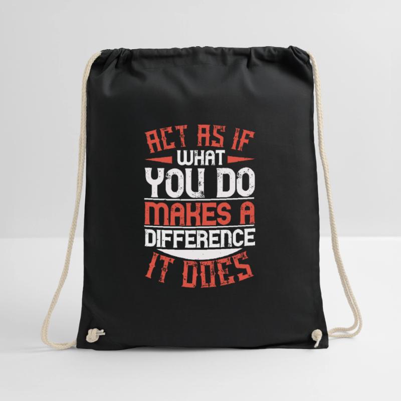 Agissez comme si ce que vous faites faisait une différence. C’est le cas Sac de sport léger