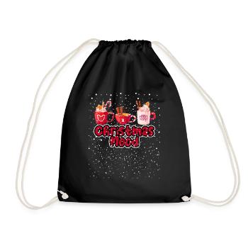 Christmas Mood - Weihnachten - Turnbeutel - Schwarz - Vorne