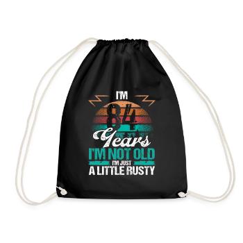 84 Idée d’anniversaire Drôle Je ne suis pas vieux Humour Année - Sac de sport léger - noir - Devant