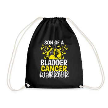 Bladder Cancer Awareness Month Ribbon Son - Drawstring Bag - black - Front