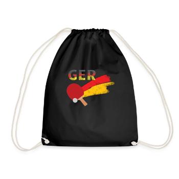 Allemagne Tennis de table - Sac de sport léger - noir - Devant
