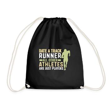 Competitive sports Athletics lovers - Drawstring Bag - black - Front