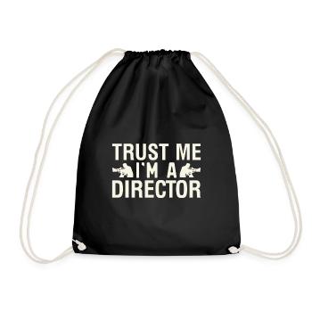 Trust me I'm a director Film - Drawstring Bag - black - Front
