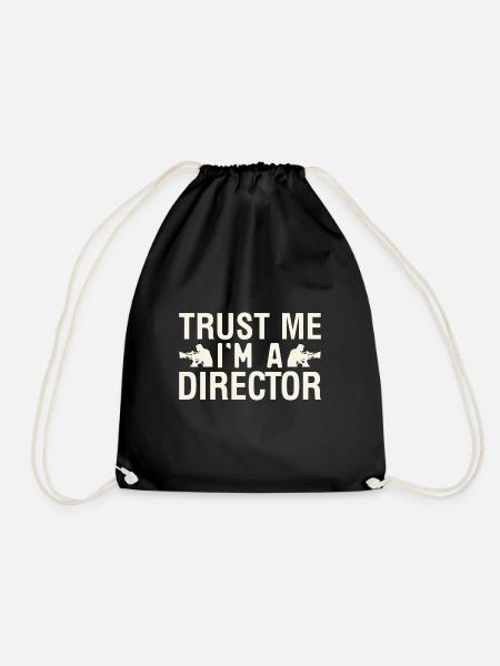 Trust me I'm a director Film - Drawstring Bag - black