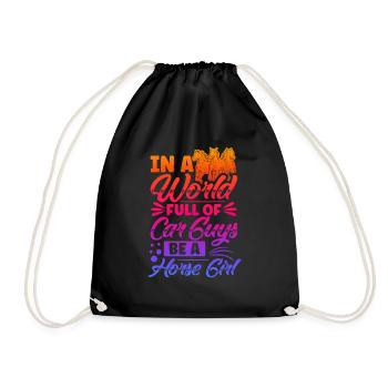 Dictons de cavaliers Chevaux de cavalier - Sac de sport léger - noir - Devant
