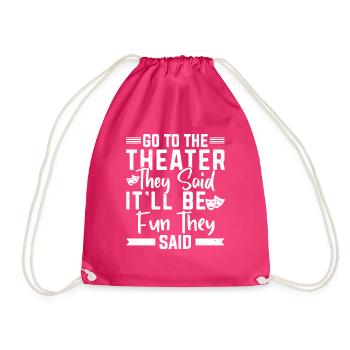 Aller au Théâtre ils Comédies Musicales Théâtre - Sac de sport léger - fuchsia - Devant