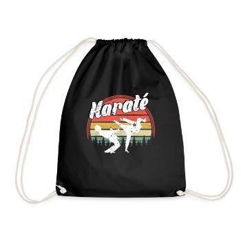 Karaté - Sac de sport léger - noir - Devant