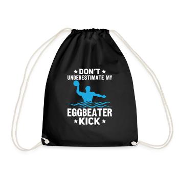 Water Polo Wasserball - Drawstring Bag - black - Front